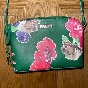Kate Spade Green Flower Crossbody Bag